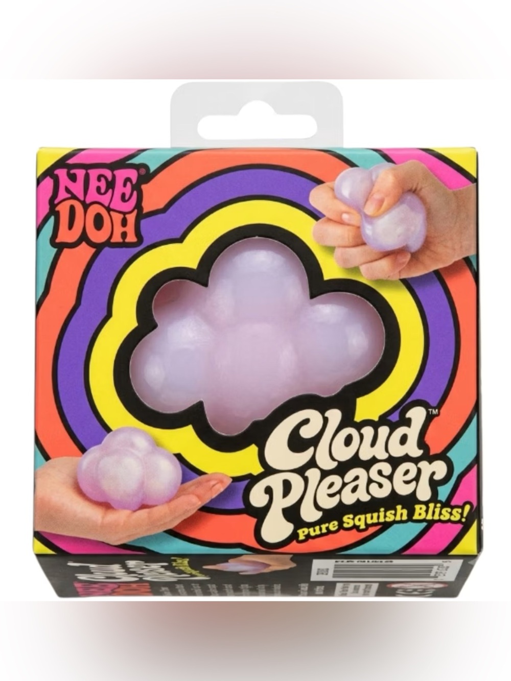 Needoh Cloud Pleaser Squish Toy — Lavender Purple Stress Ball